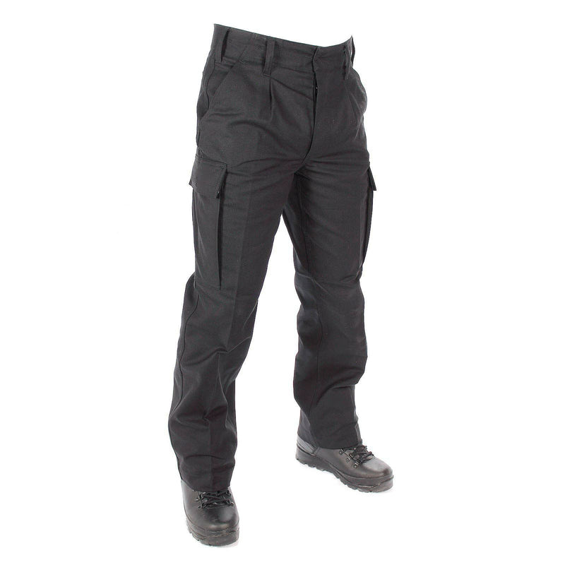 Äkta tyska arméutgåva Molskin Pants Field Combat BW Black Byxor Ny