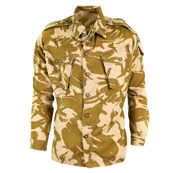 Äkta British Army Jacket Combat Desert Camo Field Shirt Lätt militär