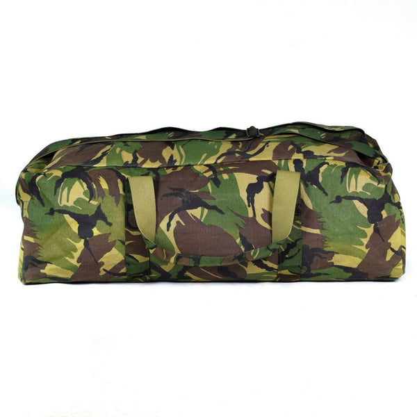 Äkta holländska armé DPM Woodland Weekend Bag Carrier Pouch Pack Duffel Sack Kit