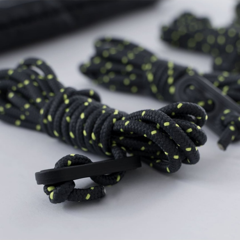 TAC MAVEN Tältpresenning Guyline Set 7 Core Polyester Tensioners Svart