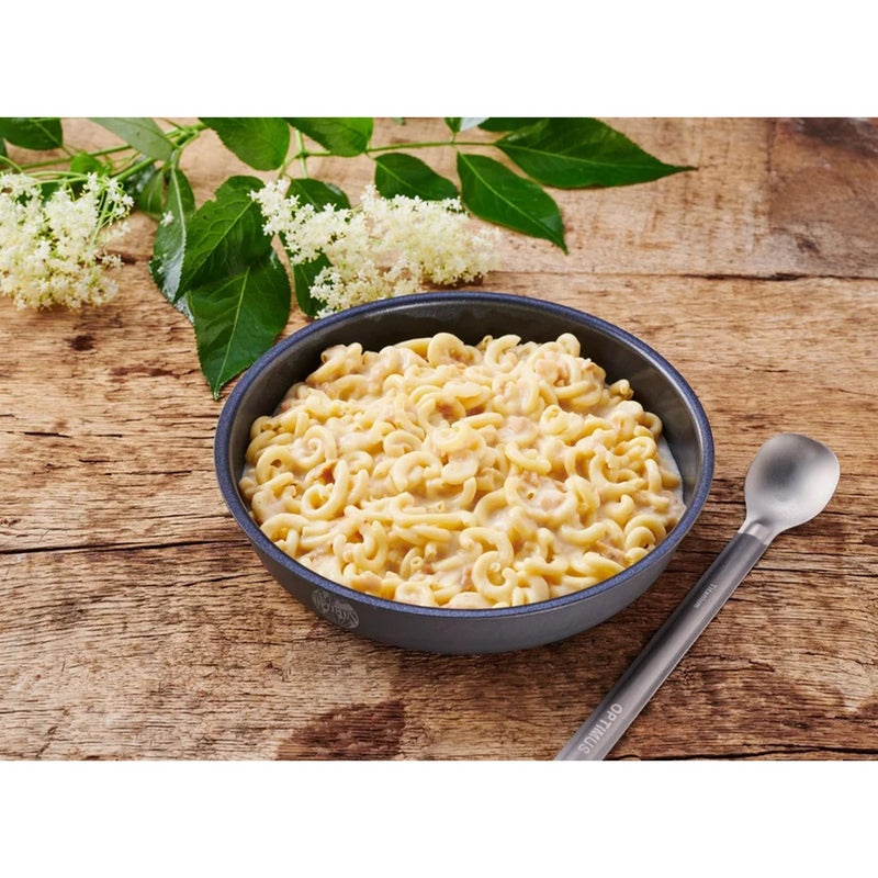 Trek'n äter vegetarisk måltid mac'n ost höga kalorier dehydratiserade campingmat