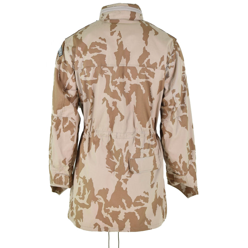 Original tjeckisk armé parka vindtät jacka bdu öken camo militäröverskott nytt