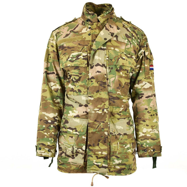 Original Dutch Army Field Rip Stop Jacket Multitarn M65 Military Parka Liner New