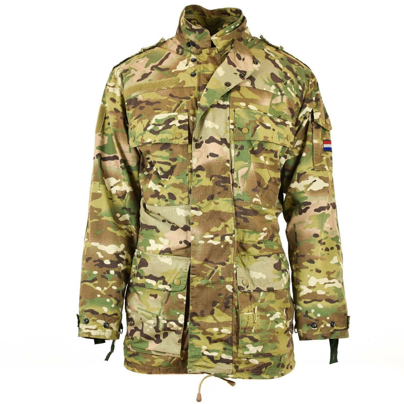 Original Dutch Army Field Rip Stop Jacket Multitarn M65 Military Parka Liner New