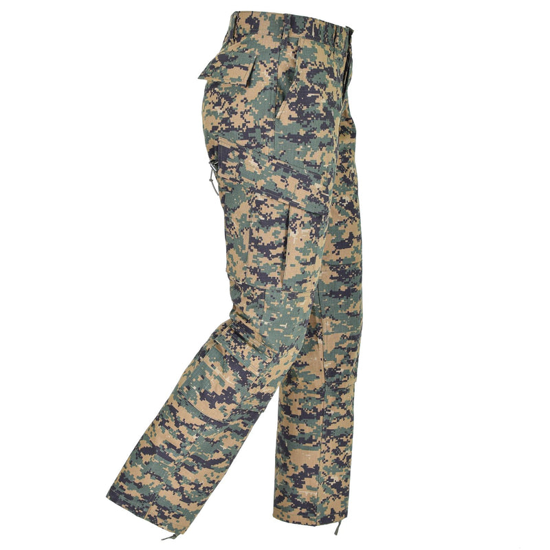 Mil-Tec Brand U.S. Army Style Digital Woodland Camo Pants Field Troop Byxor