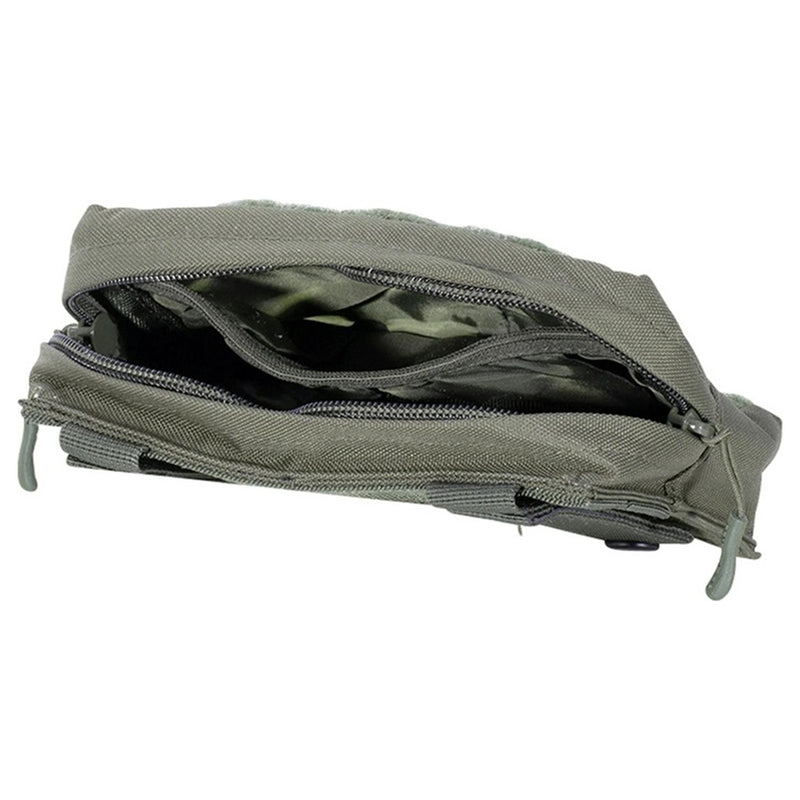Mil-Tec Laser Cut Utility Belt Pouch Molle Type Webbing Tactical Bag liten oliv