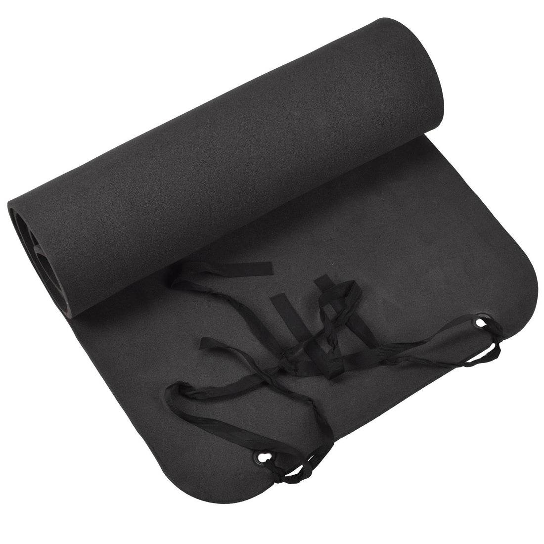 Original German Military Foam Sovmatta Roll-Up Camping Vandring Grå Svart