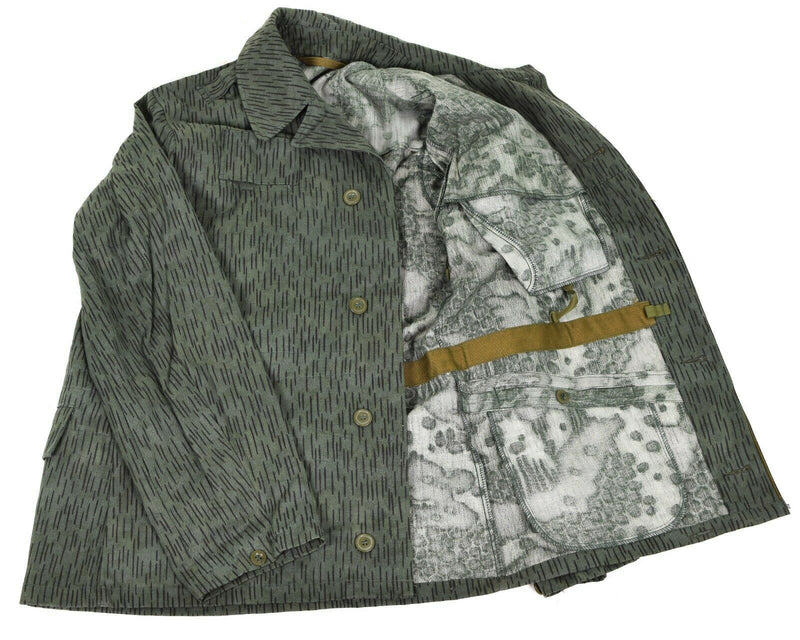 Original tjeckiska arméns militära strid M60 Field Jacka Parka Rain Drop Camouflage