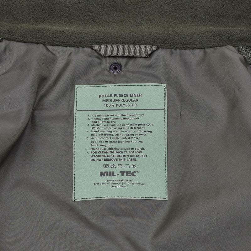 Mil-tec militär stil gen II fodrad vinterjacka skogskamo mjuk skal parka