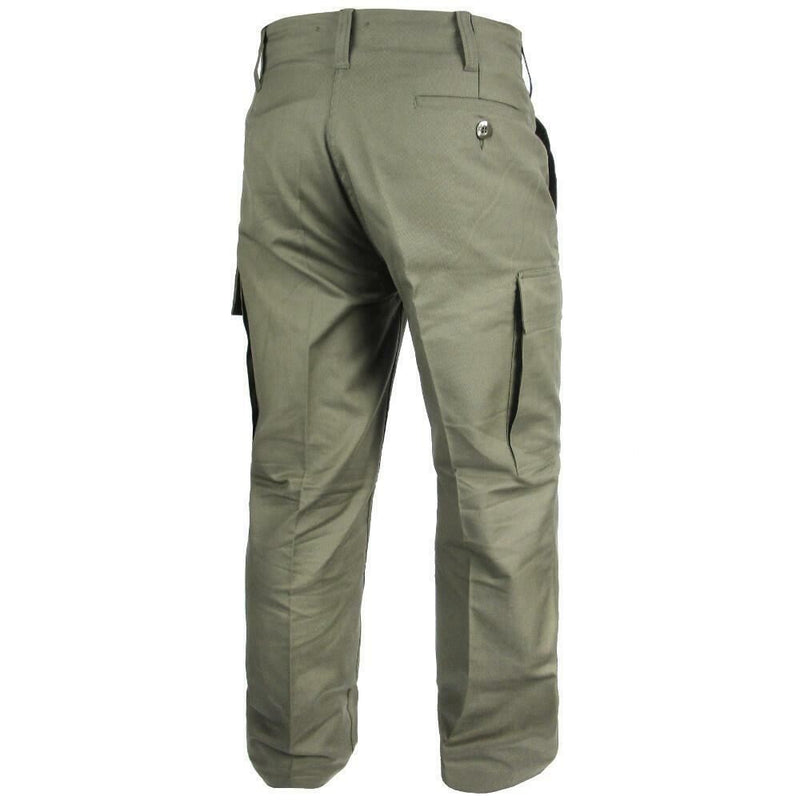 Äkta tyska arméutgåva Molskin Od Pants Field Combat BW Olive Trousers New