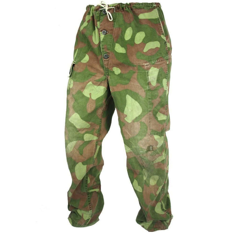 Original Finish Army Camo Pants M-62 reversibel kostymbyxor militär fråga