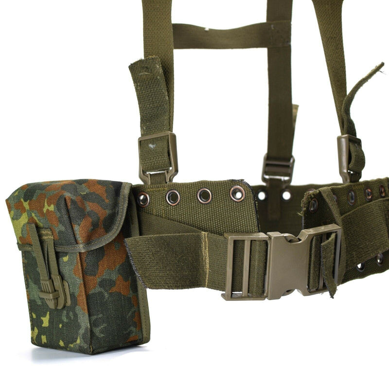 Original German Army Webbing System 4 PCS Tactical Belt Harness Loating Kit