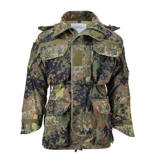 Tacgear Brand Military Style Commando Smock Jacket Full-Zip Ripstop Flecktran