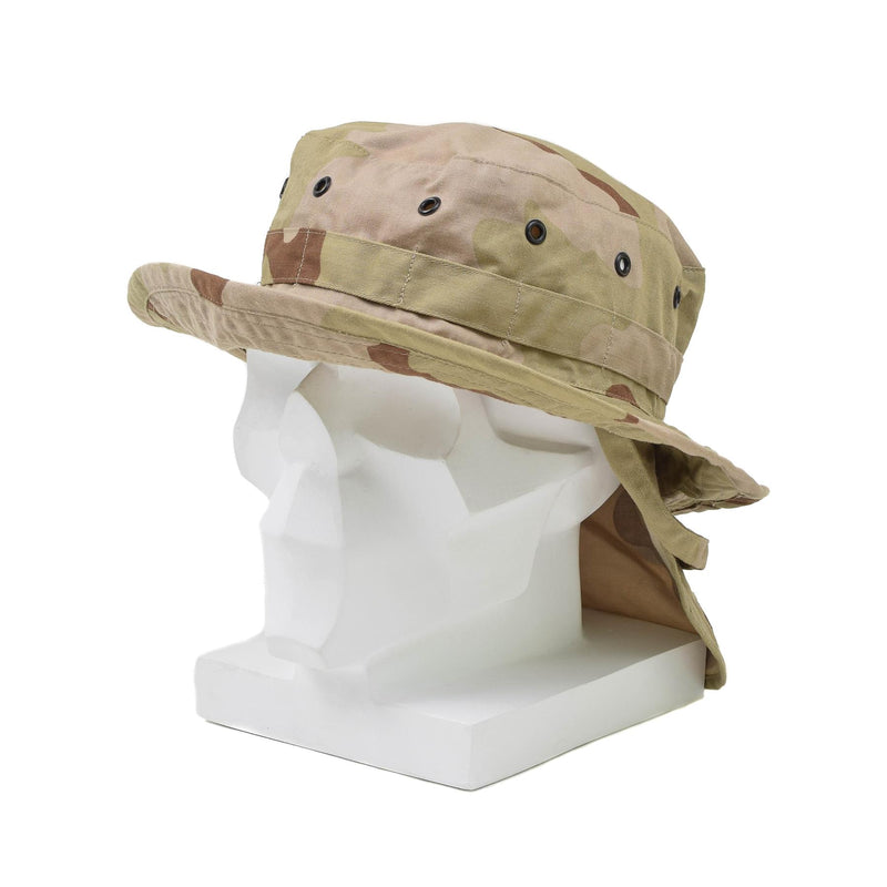 Äkta holländska armé boonie hatt dpm öken kamouflage mössa bred brim sommarhatt