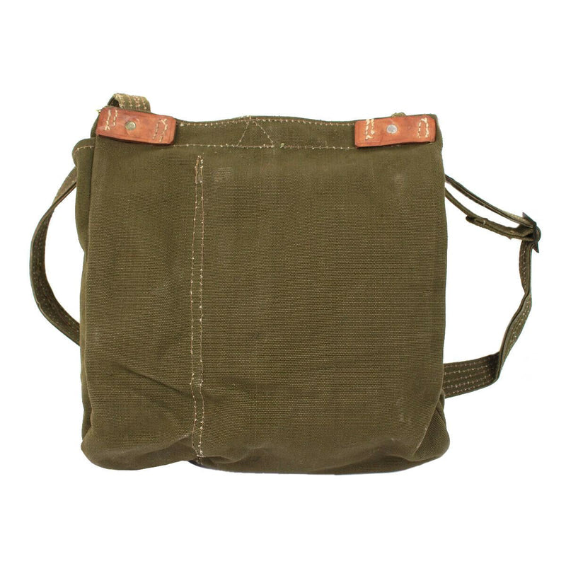 Äkta rumänska armébrödpåse militäröverskott olivduk Haversack överskott