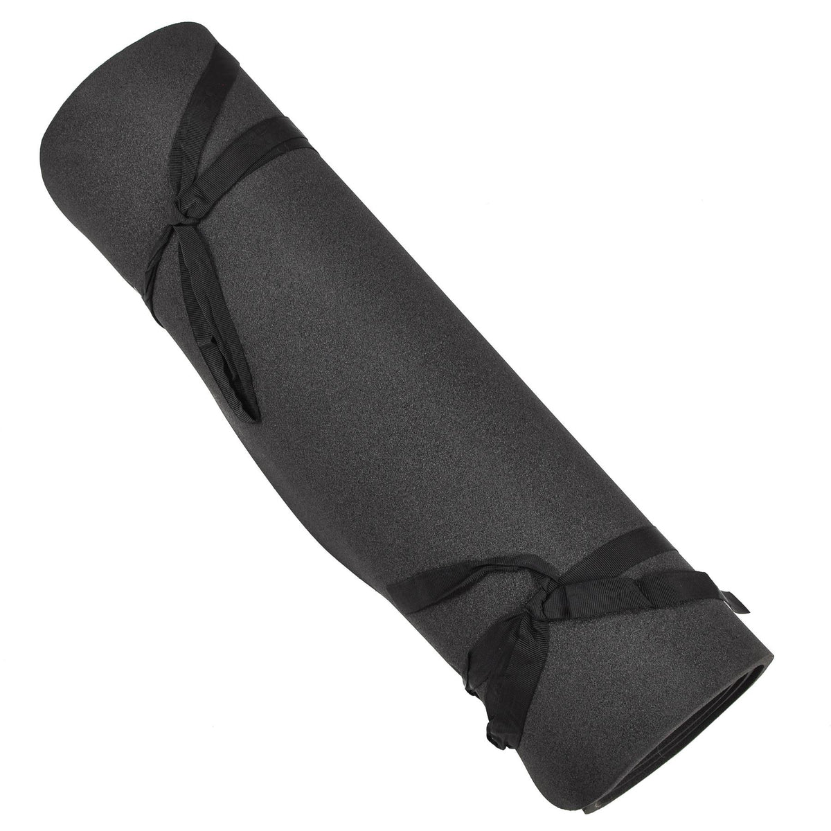 Original German Military Foam Sovmatta Roll-Up Camping Vandring Grå Svart