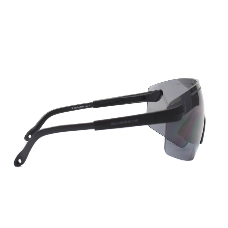 Swiss Eye Shooting Eye Protection Glass Wide Anti-Fog Black Lens UV400 Goggles