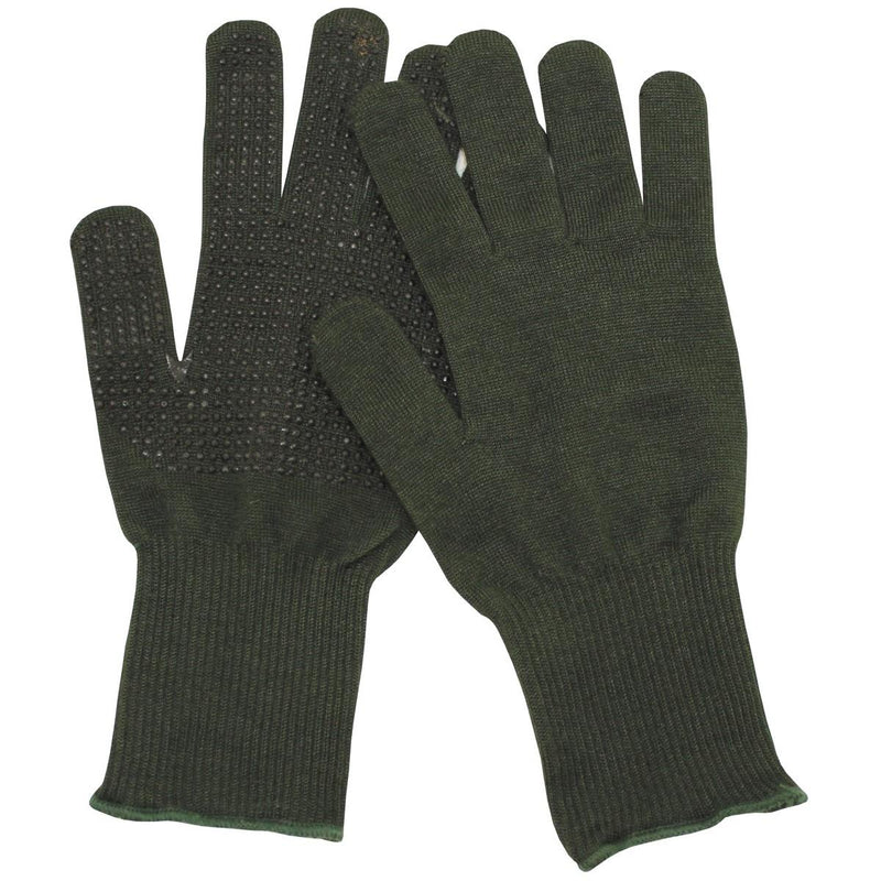 Original British Military Gloves Anti Slip Palms Nomex Aramid Fiber Green New New New