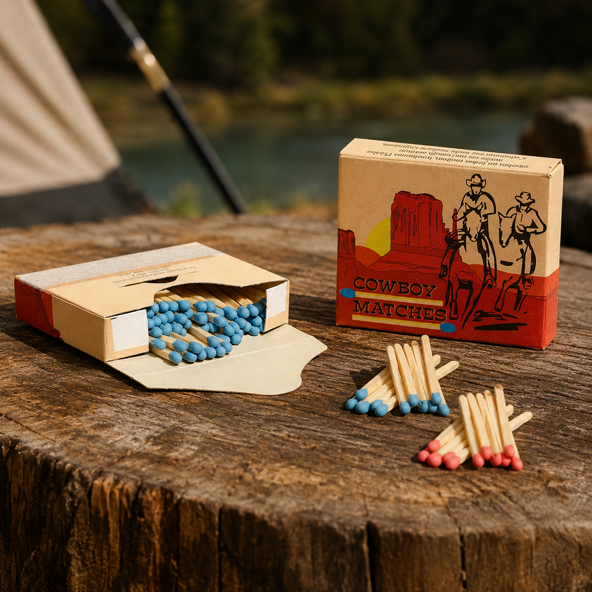 Mil-Tec Cowboy Matches Strike Anywhere Design 100st Camping Fire Starter