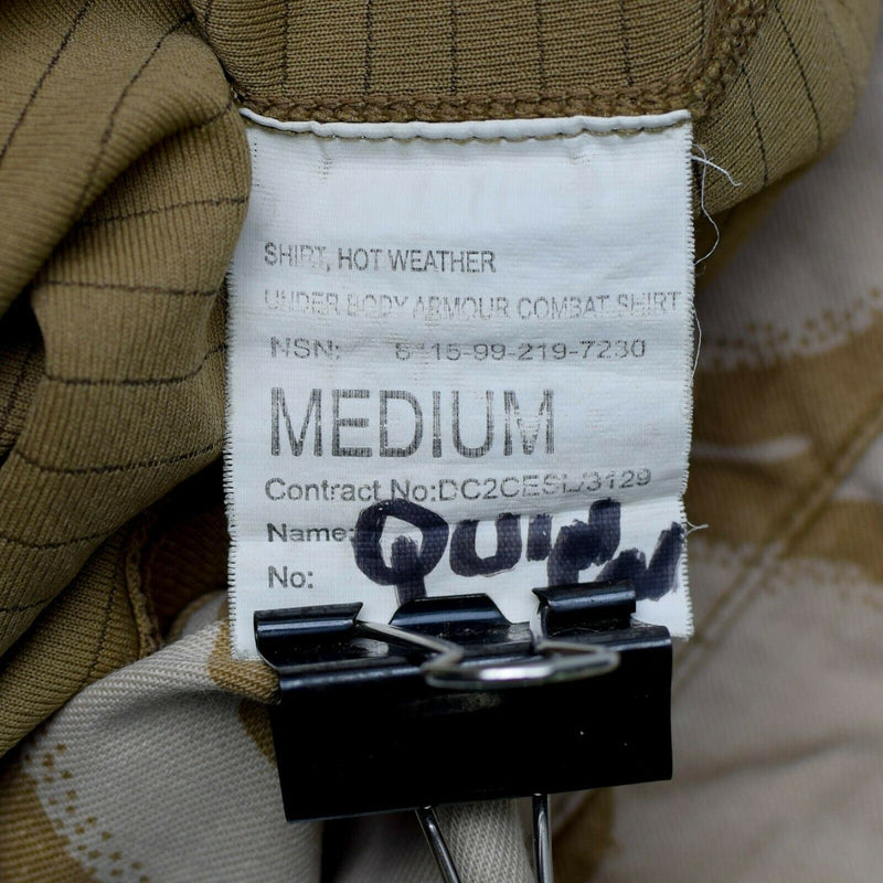 Original British Under Body Shirt Ubac Desert Camouflage Military Issue