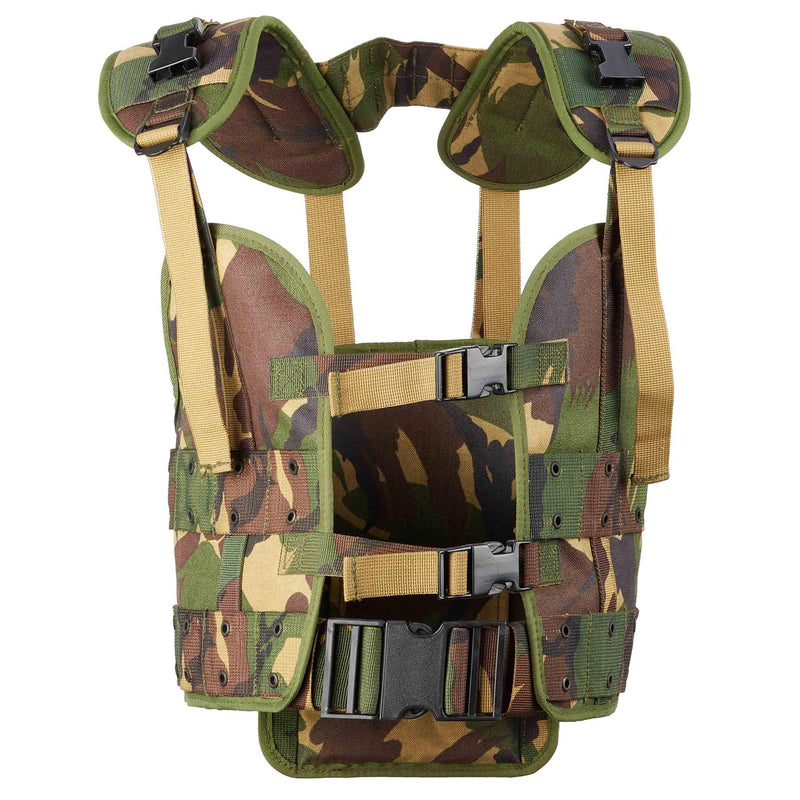Original Dutch Military Tactical Vest Woodland Camouflage Field Troops Equipment