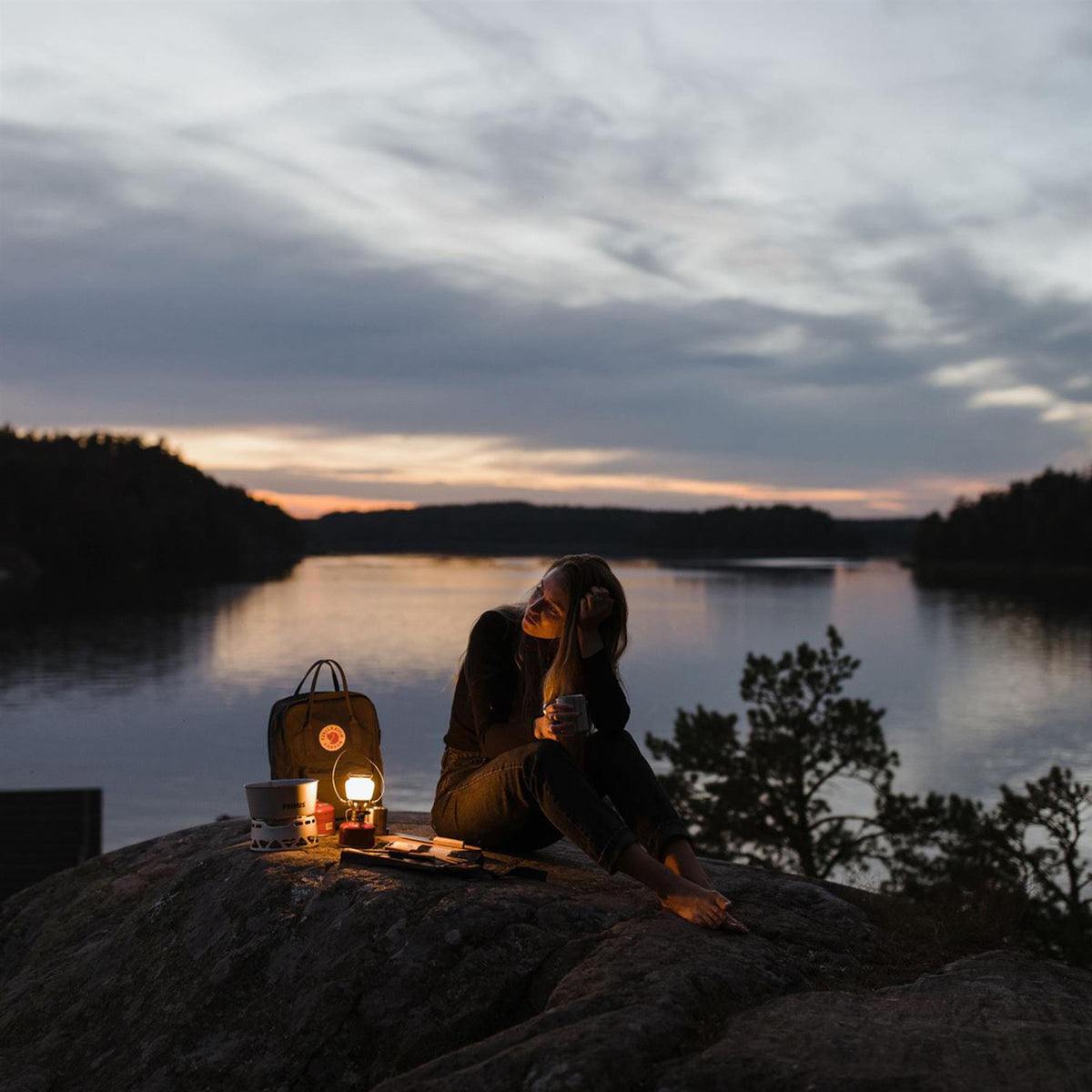 Primus EasyLight Gaslykta 490 Lumens Camping Vandring Utomhusglasljus