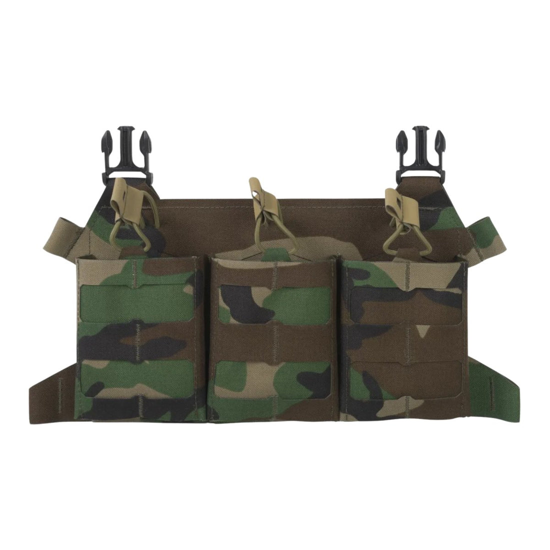 Direct Action Skelettiserad Triple 308 Flap Magazine Pouch Woodland Camo