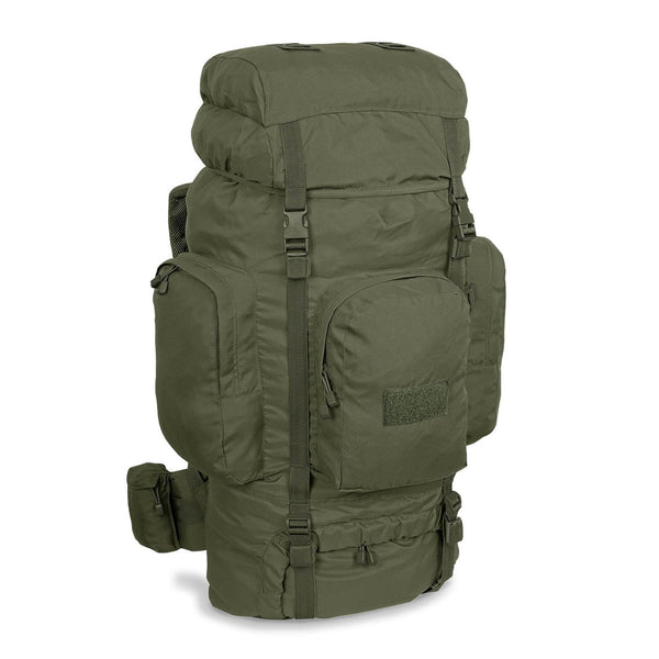 Mil-Tec Recom vandring ryggsäck Taktisk ryggsäck Trekking Daypack Olive 88L stor