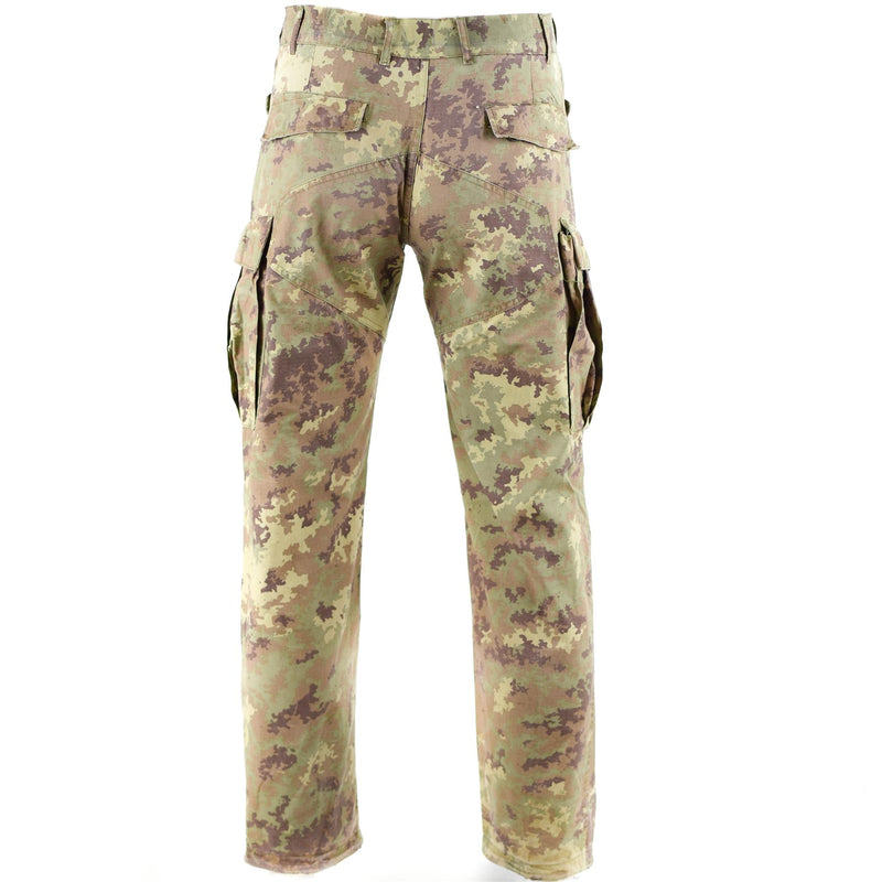 Äkta italienska armé rip stop öken vegetato camo byxor bekämpa fältbyxor