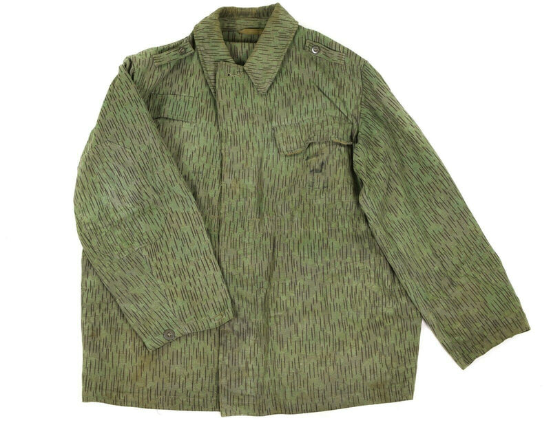 Original tjeckiska arméns militära strid M60 Field Jacka Parka Rain Drop Camouflage