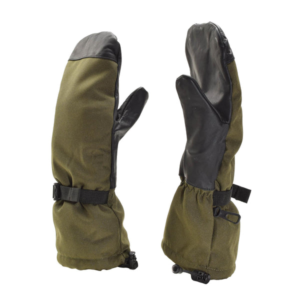 Original Dutch Military Special Forces Winter Mittens Warm Waterproof Olive New