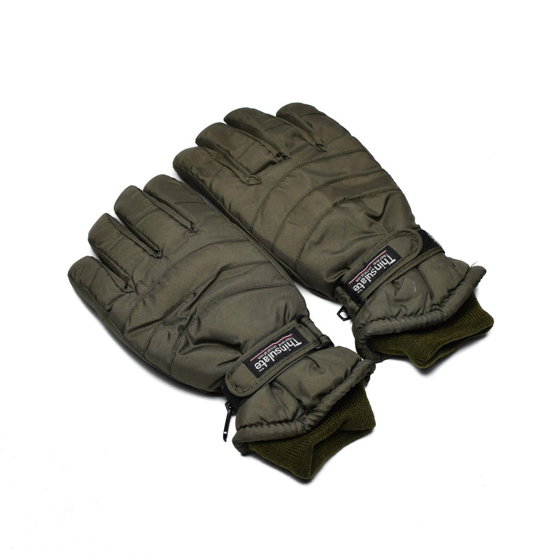 Märke Thinsulate handskar vinter skogsmark flecktarn olivkamouflage