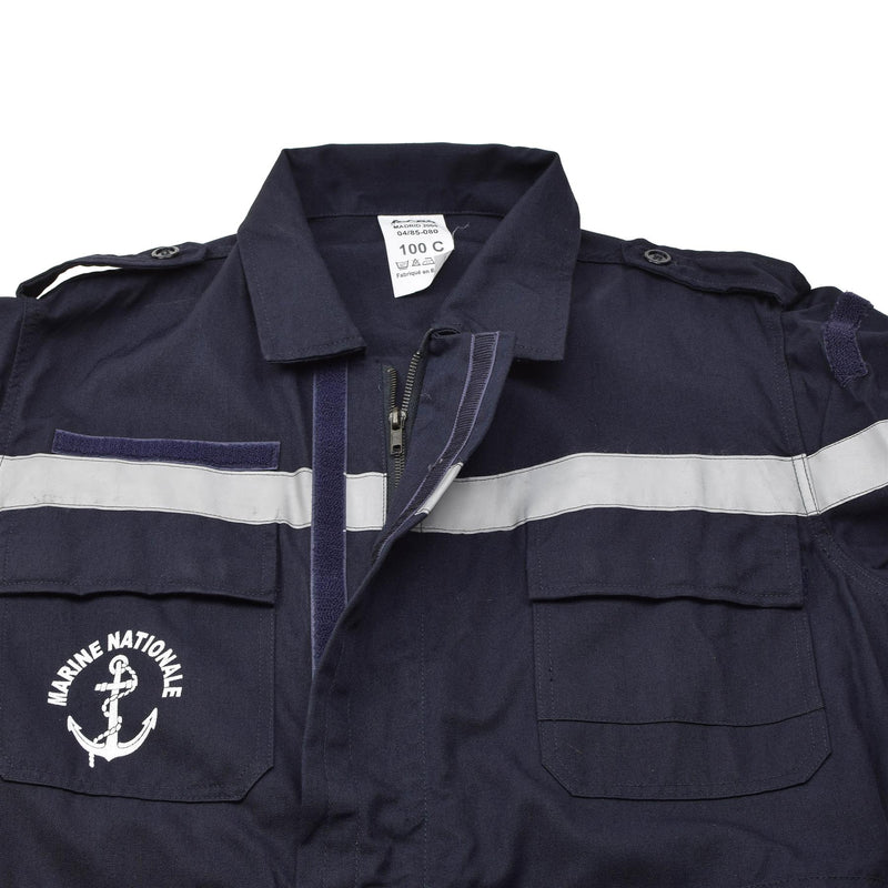 Äkine French Navy Coverall Thermostable Marine Jumpsuit Solid Dark Blue New New