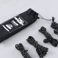 TAC MAVEN Tältpresenning Guyline Set 7 Core Polyester Tensioners Svart