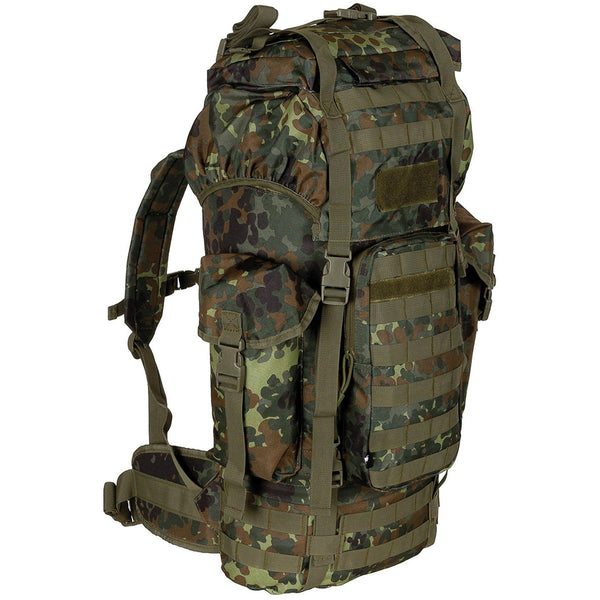 MFH Brand Army BW Combat Tactical Molle 65L ryggsäck Aluminium Rod Field Bag Ny