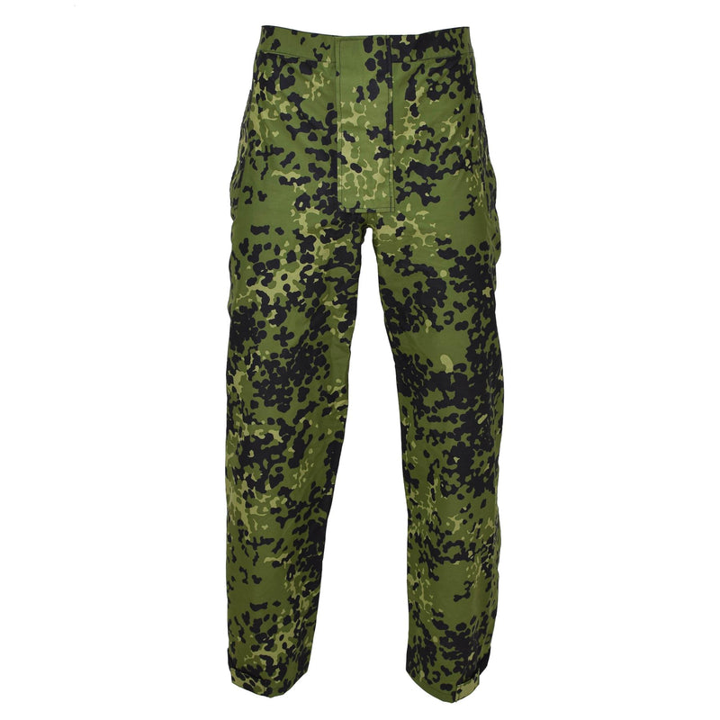 Original dansk militär camo m84 regnbyxor vattentäta elastiska byxor nya