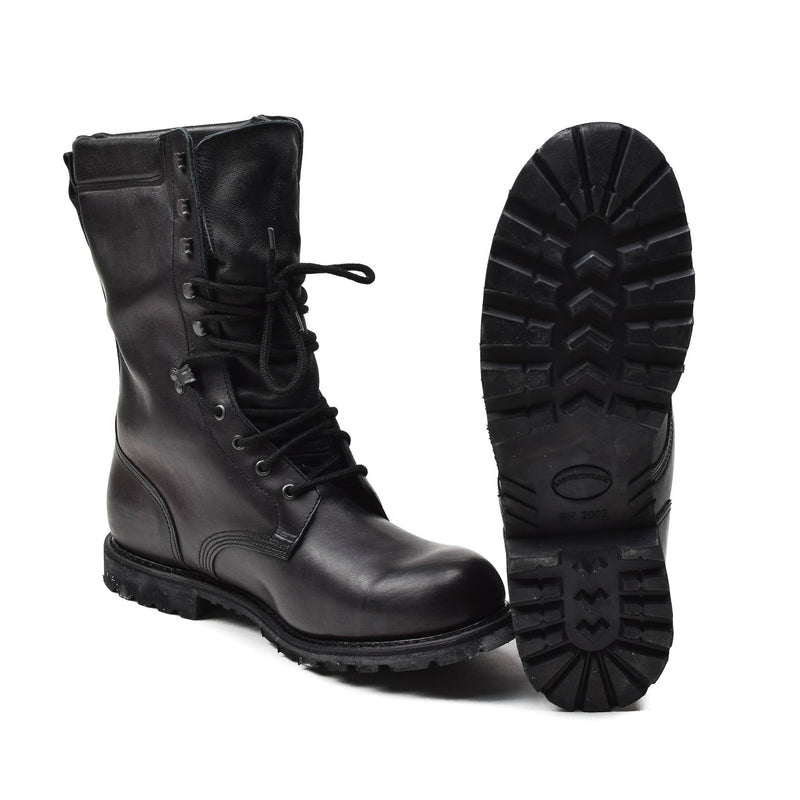 Original franska militära stövlar Vattentät äkta läder Mid Calf Army Footwear