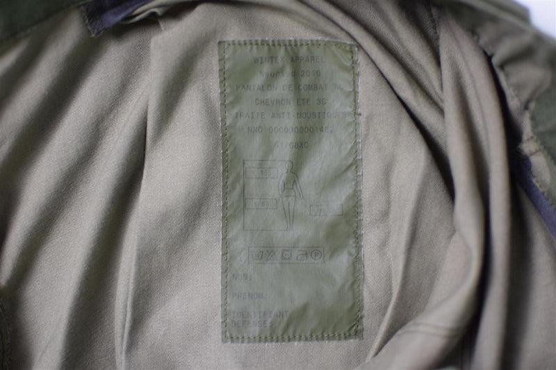 Äkta franska arméns stridsbyxor militära CCE -kamouflagbyxor