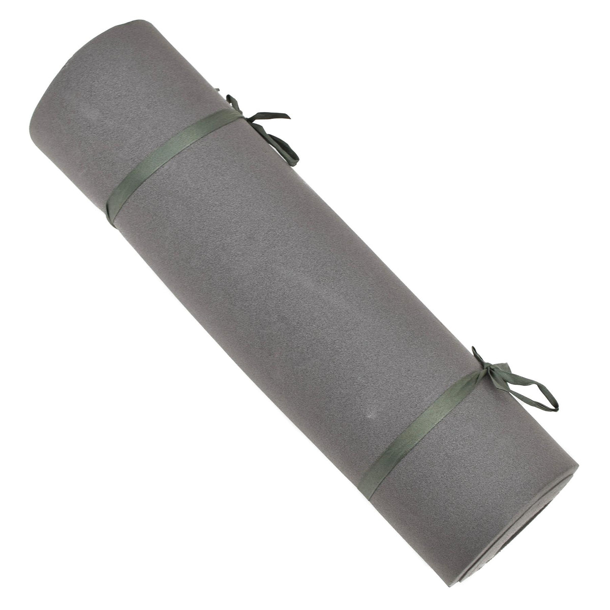 Original German Military Foam Sovmatta Roll-Up Camping Vandring Grå Svart