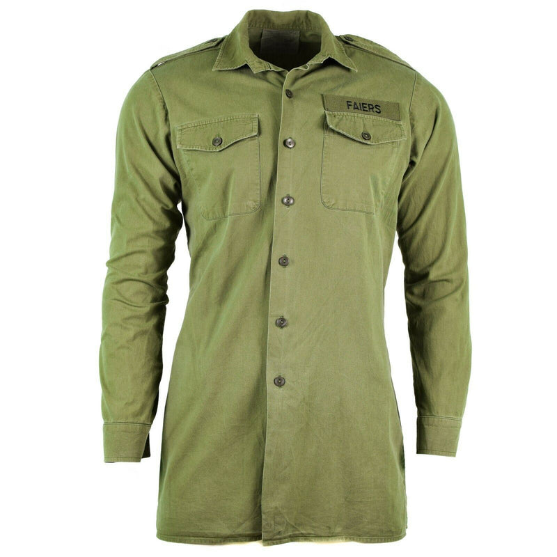 Original British Army Shirt O.D Grön militärtjänst långärmad BDU BDU