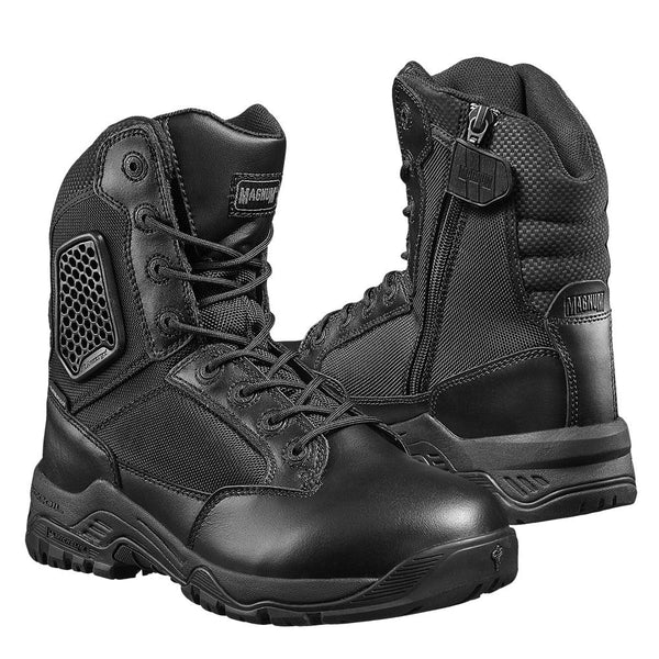Magnum Strike Force 8.0 Combat Boots Leather Tactical Duty vandringsskor Svart