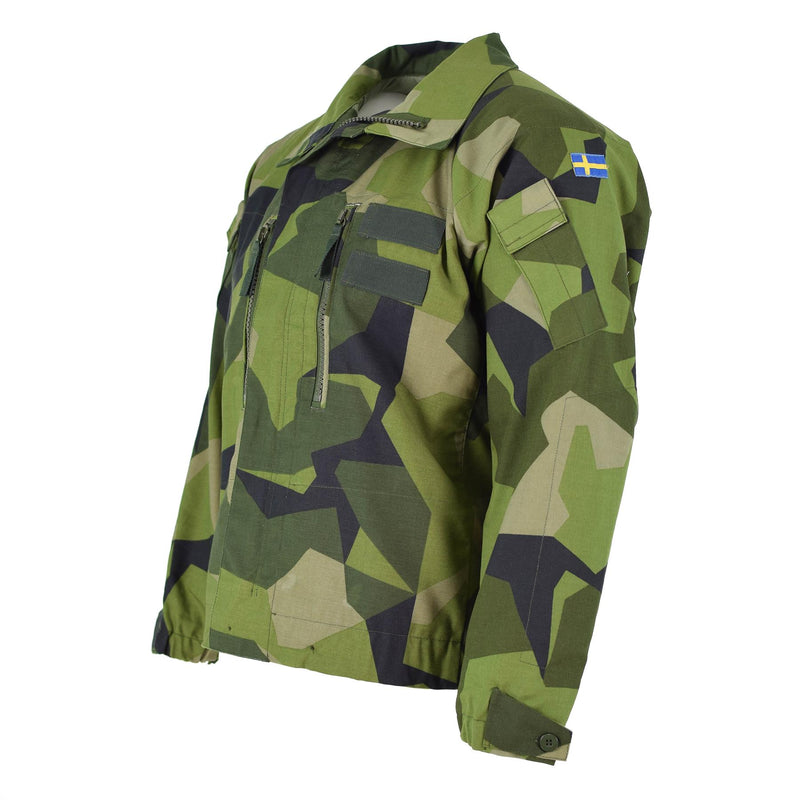 Original Swedish Army M90 Jacket Splinter Camouflage Field Combat Tanker Ny