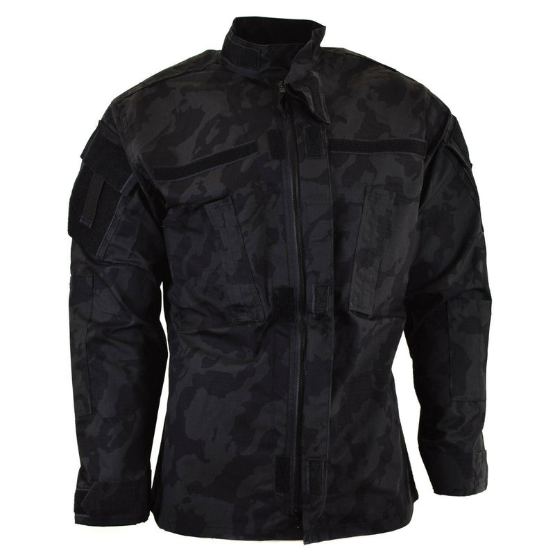 Varumärkesarmé Militärstil Combat Jacket ACU RIPSTOP Night Camo Field Uniform