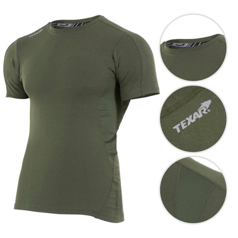 Texar Military Wear Base Layer Kort ärm underköja Taktiska trupper underkläder