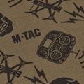 M-TAC Microfleece Hals Damask Drone Mönster Tactical Outdoor Scarf Tan