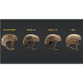 Earmor M11 ARC Hjälmskena Adapter Peltor Tactical Headset Svart Set