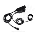 Earmor M52 PTT Adapter Midland 2 Pin Wired Tactical Headset Kabel Svart