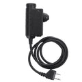 Earmor M52 PTT Adapter Midland 2 Pin Wired Tactical Headset Kabel Svart