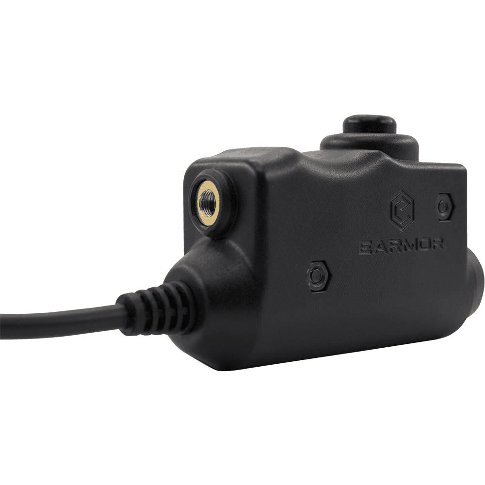 Earmor PTT Adapter Motorola 1-Pin Radio Headset Wired Tactical Black