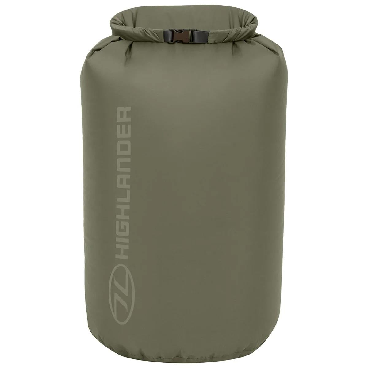 Original Scottish Military Dry Bags 1L–40L Roll Top Quick Release Spänne Olive